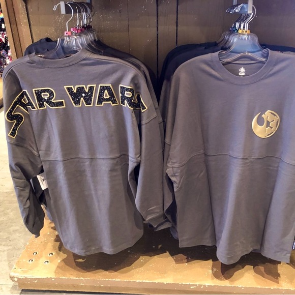 Disney Tops - Disney Parks Galaxy’s Edge Star Wars Gray Spirit Jersey Tee T-Shirt